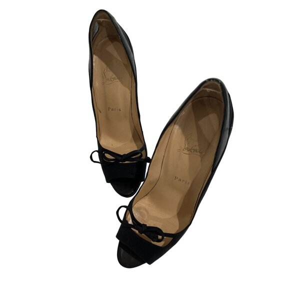 Christian Louboutin Black and Red Heels - Picture 2 of 6